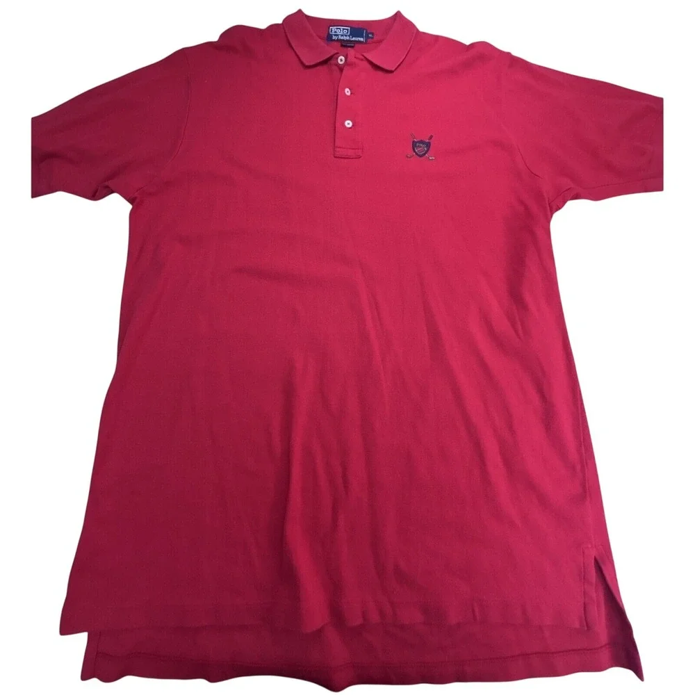 Polo Ralph Lauren polo shirt Men's size XL‎ red cotton